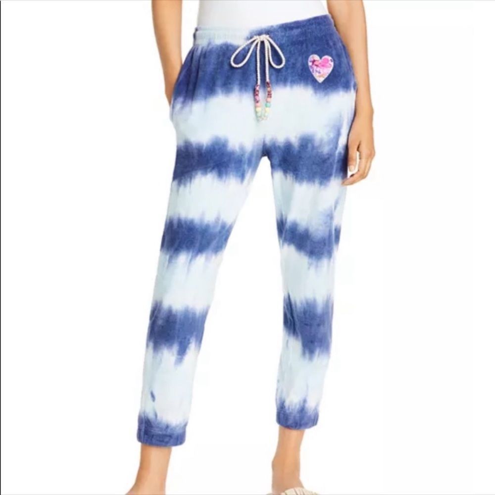 New! Love Shack Fancy Satinella Pants in Wave Top Lg